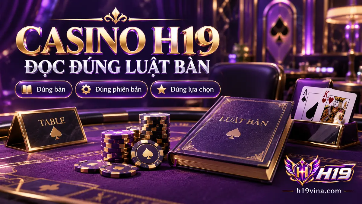 Đọc luật và thông tin của đúng bàn Casino H19 trước khi kiểm tra lựa chọn