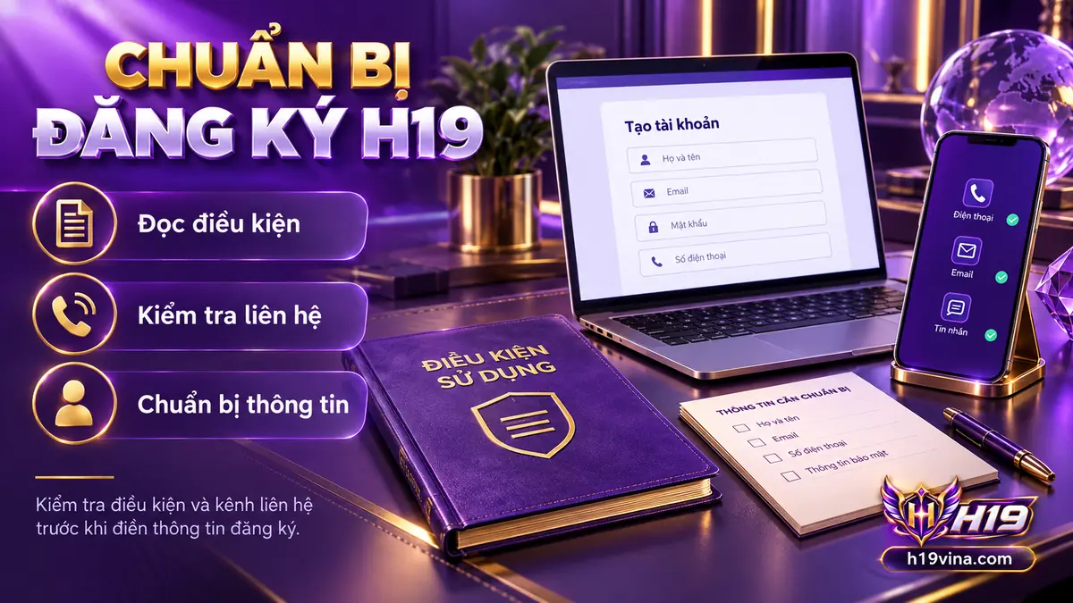 Chuẩn bị thông tin và kiểm tra điều kiện trước khi đăng ký H19