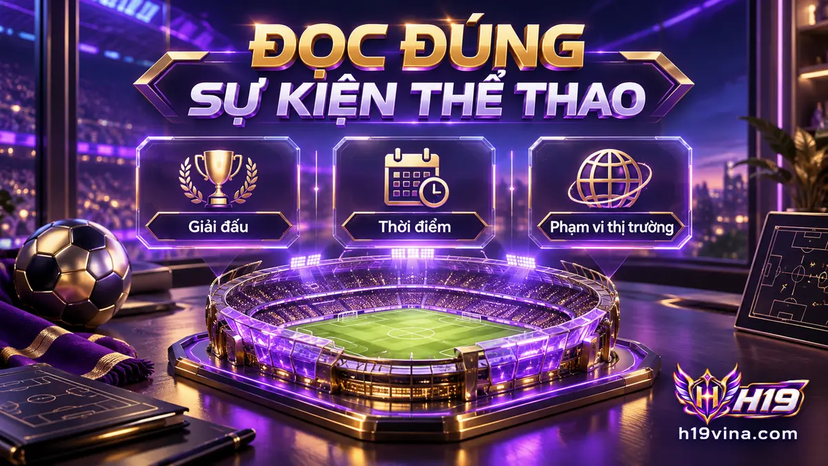 Thể thao H19 với thông tin sự kiện, giải đấu và phạm vi thị trường cần đối chiếu