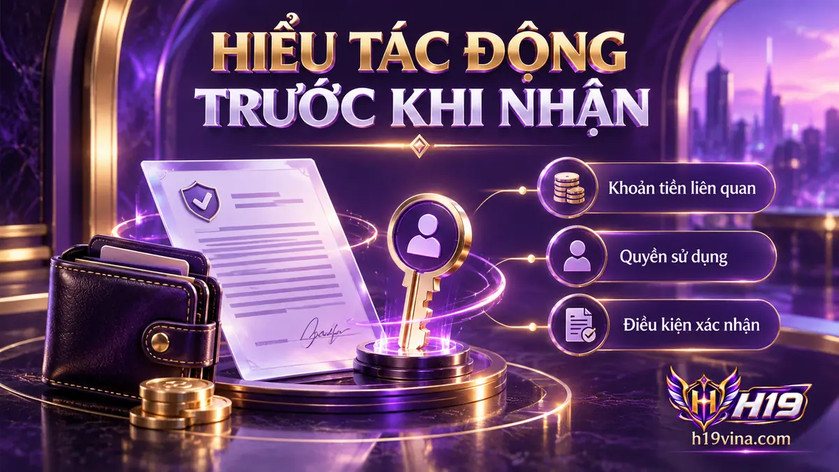 Đối chiếu điều kiện ưu đãi H19 với số dư và quyền sử dụng khoản tiền