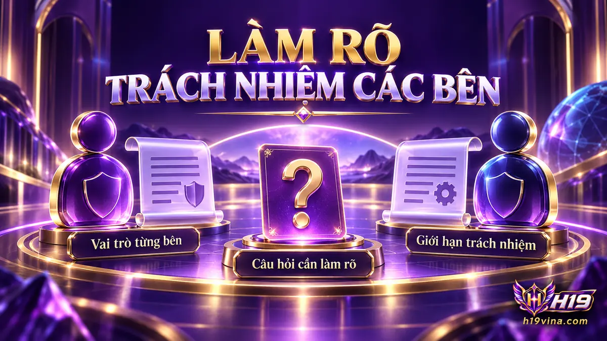 Làm rõ trách nhiệm của các bên khi đối chiếu điều khoản sử dụng H19