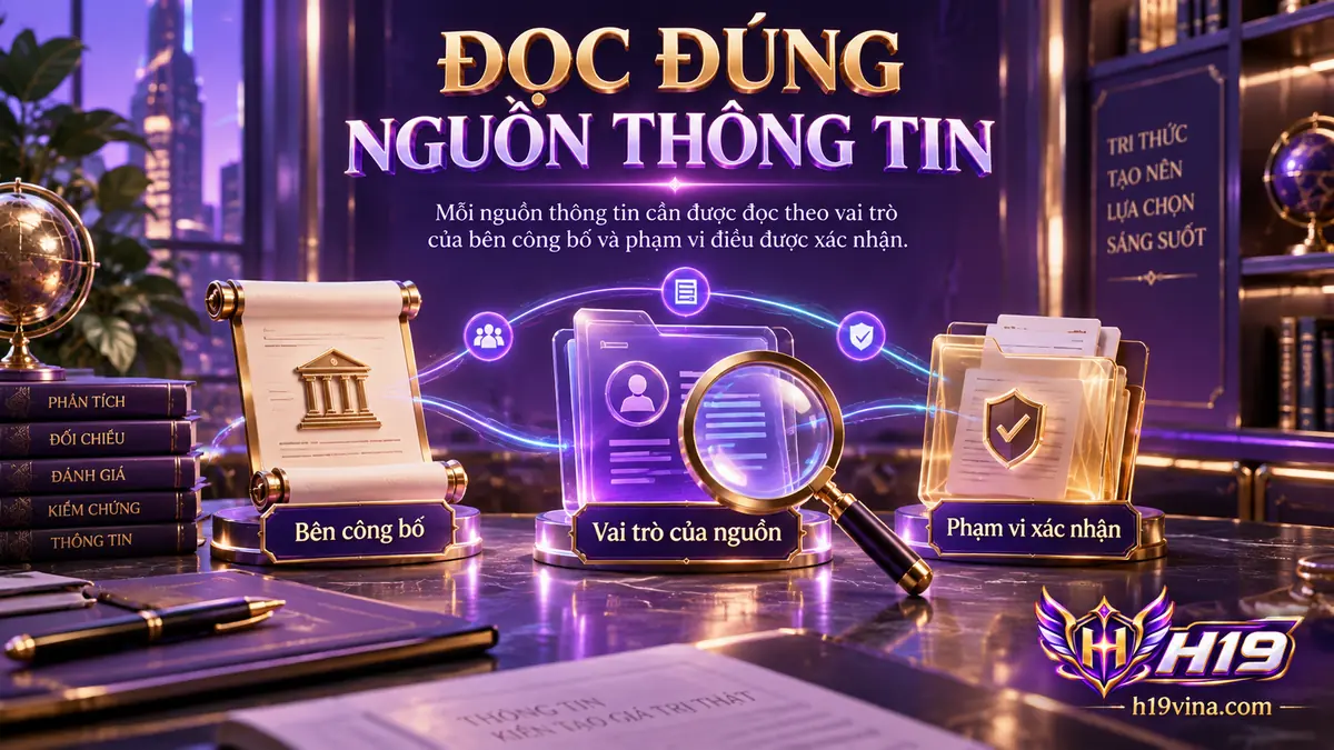 Phân biệt nguồn thông tin và phạm vi xác nhận khi tra cứu nội dung H19