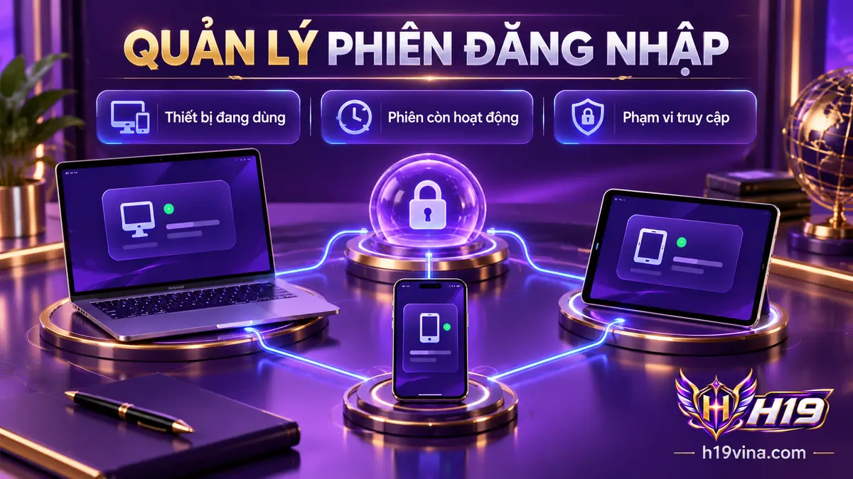 Kiểm tra thiết bị và quản lý phiên đăng nhập H19