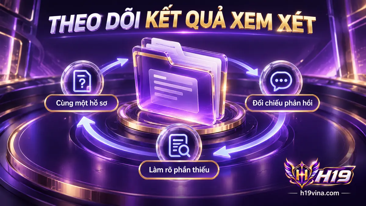 Theo dõi phản hồi khiếu nại H19 và đối chiếu với câu hỏi trong hồ sơ