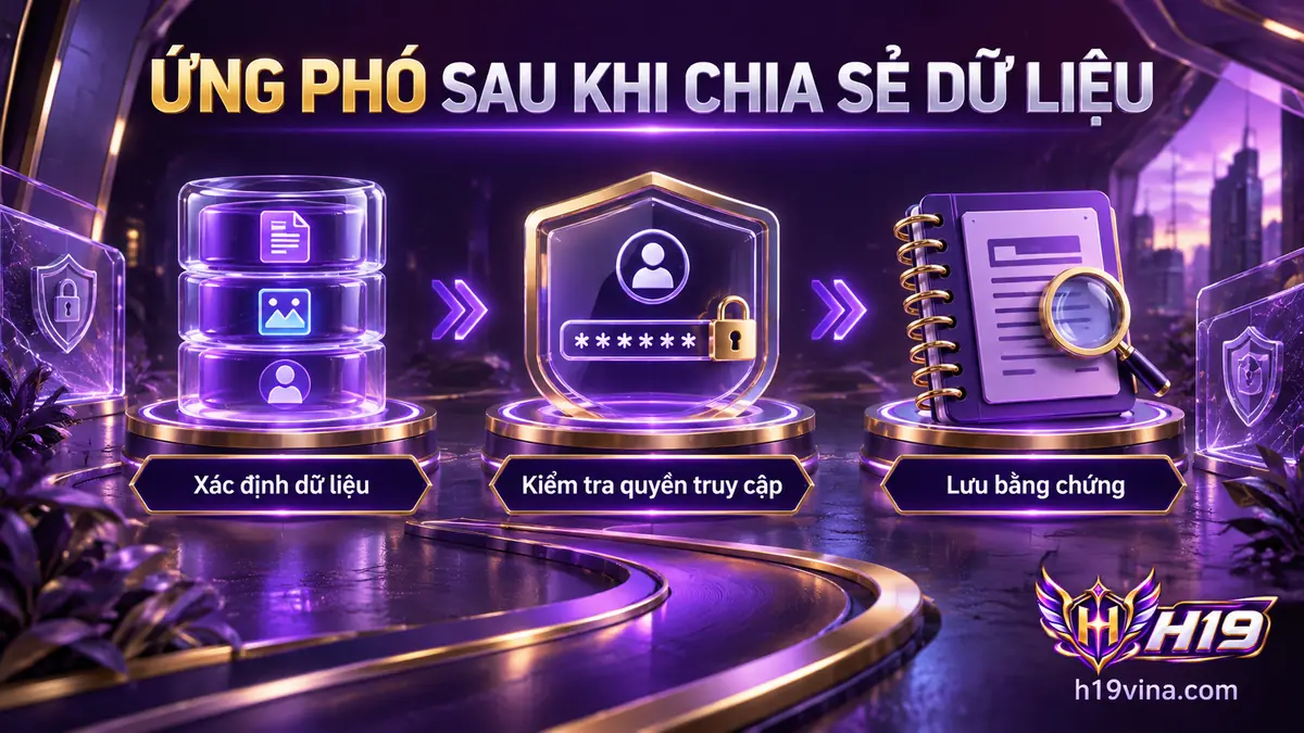 Xử lý nguy cơ giả mạo H19 theo dữ liệu đã chia sẻ và quyền đã cấp